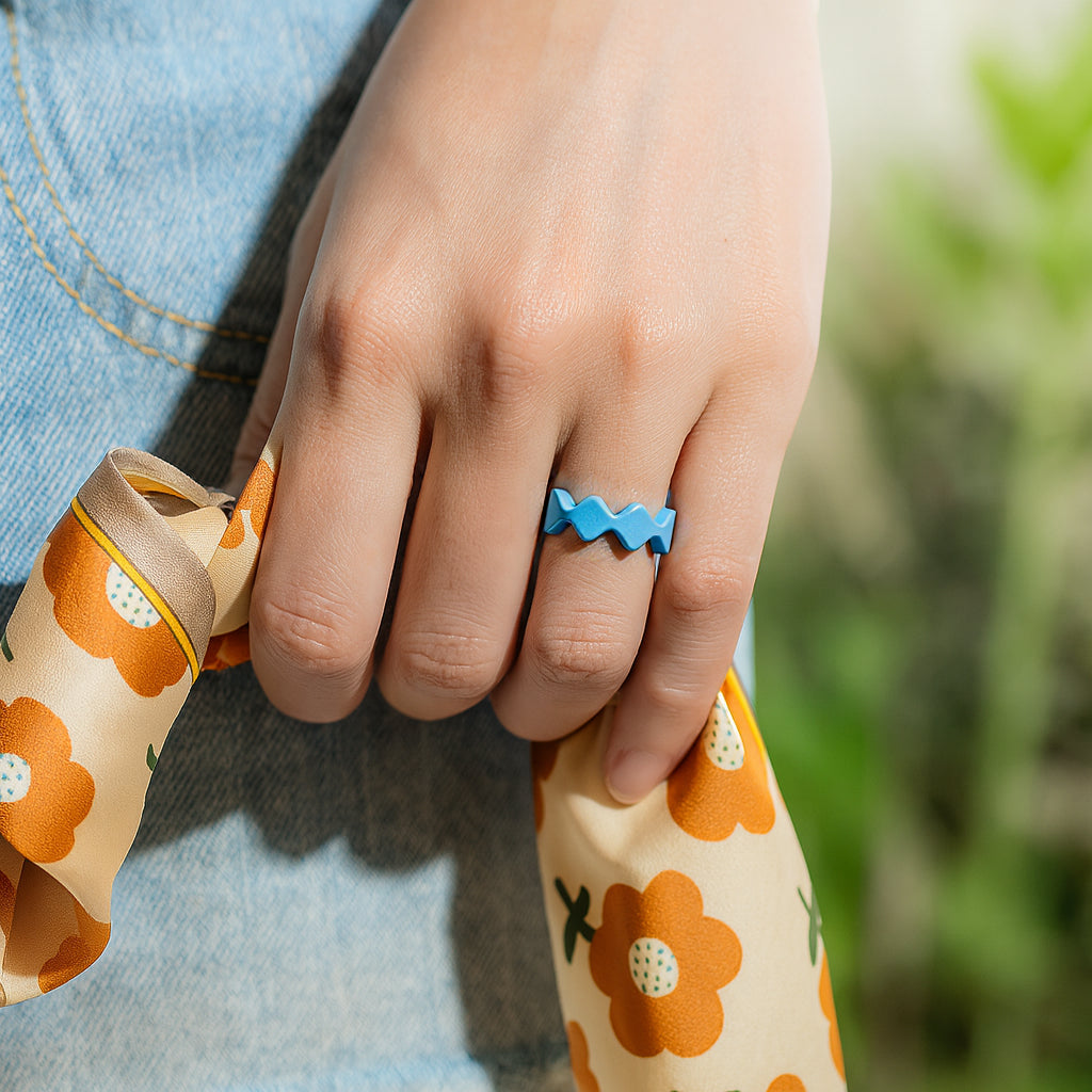 ITGlife® Breathable Love Silicone Ring - Blue