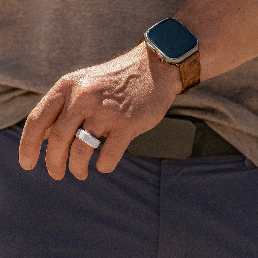 ITGlife® Edge Matrix Silicone Ring - White