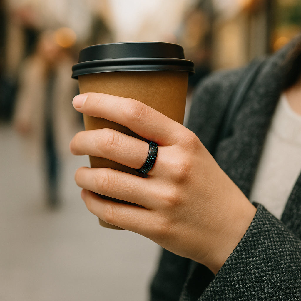 ITGlife® Grace Harmony Silicone Ring – Black Blue