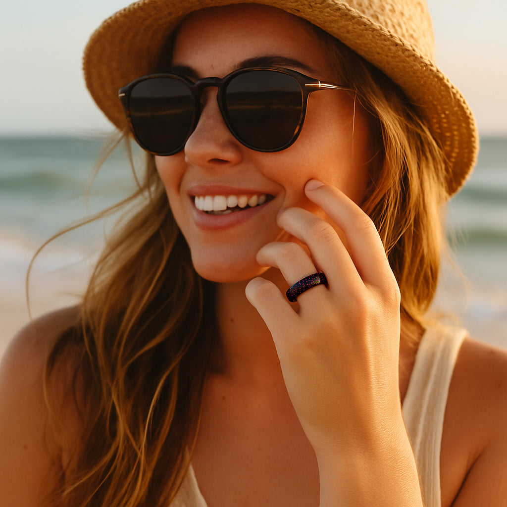 ITGlife® Grace Harmony Silicone Ring – Black Red
