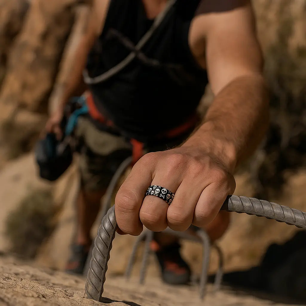 ITGlife® Shadow Edge Skull Lightweight Silicone Ring