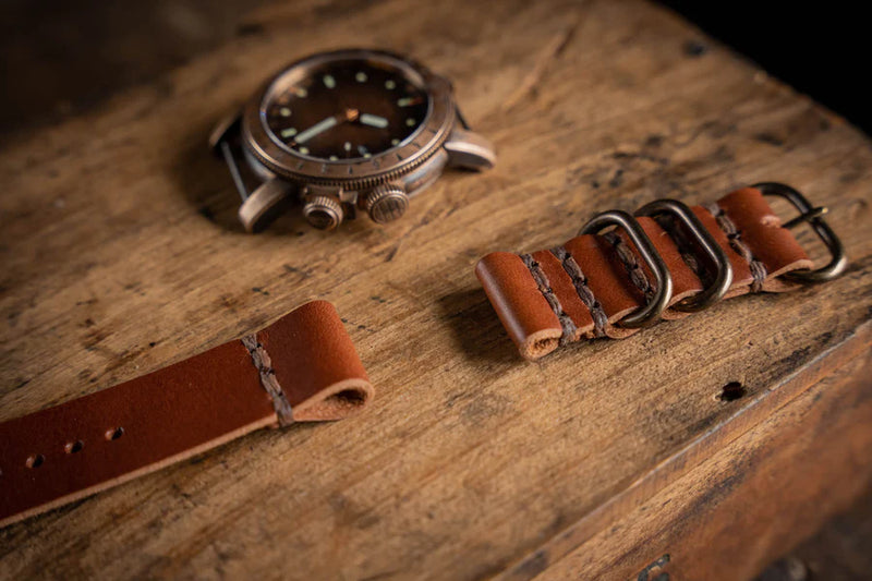 Leather Watch Strap Brown