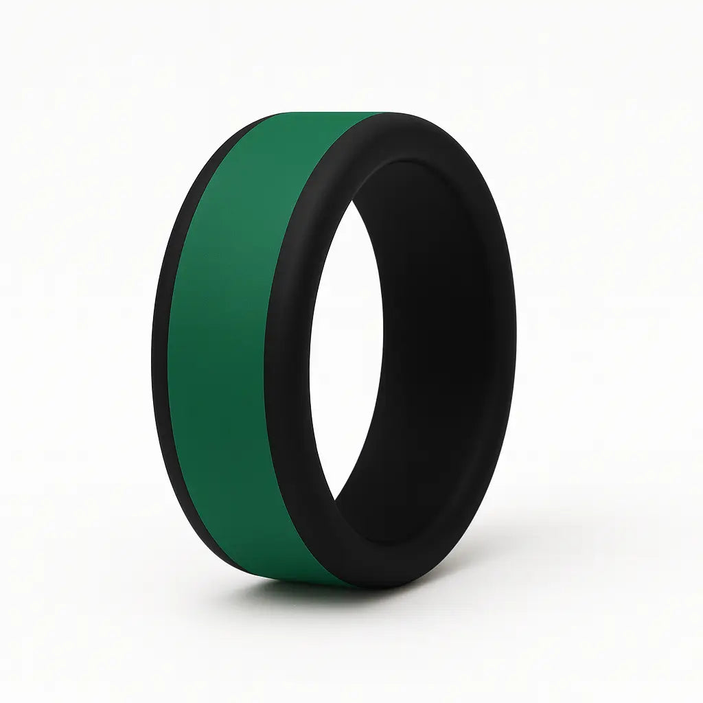 ITGlife® AIR Horizon Silicone Ring - Black Green