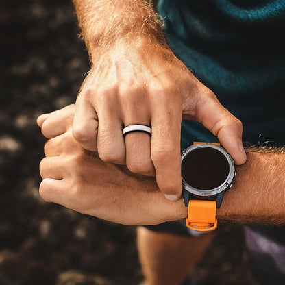 ITGlife® AIR Horizon Silicone Ring - Black White