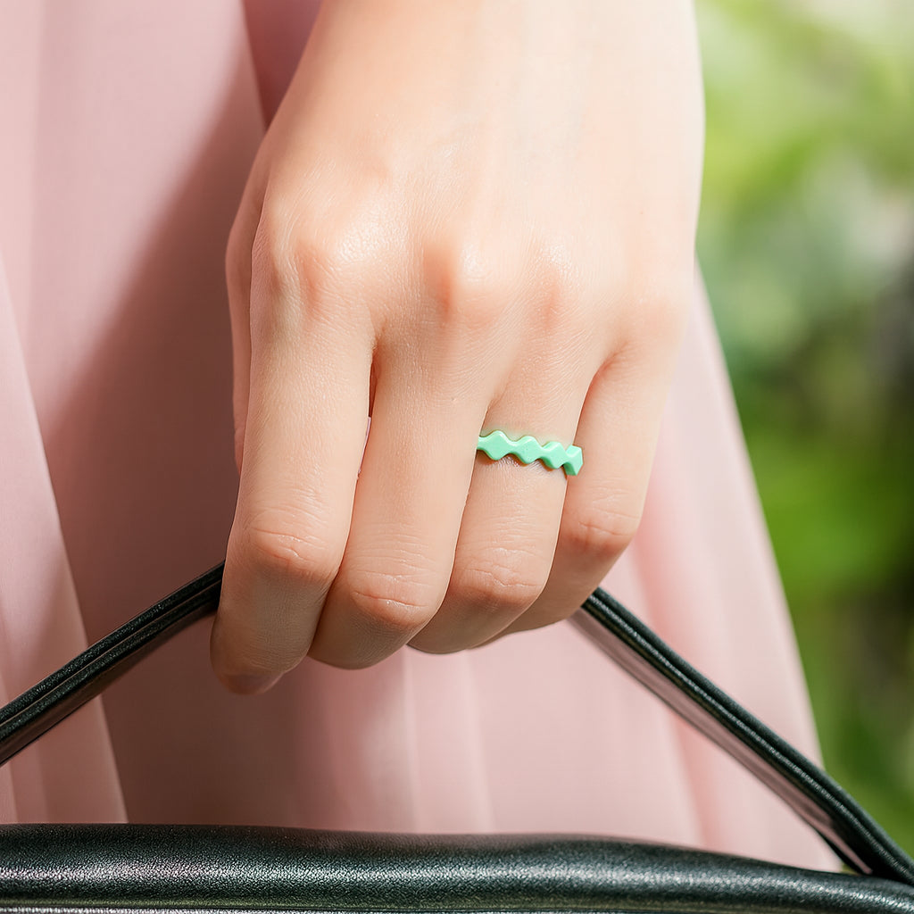ITGlife® Breathable Love Silicone Ring - Light Green