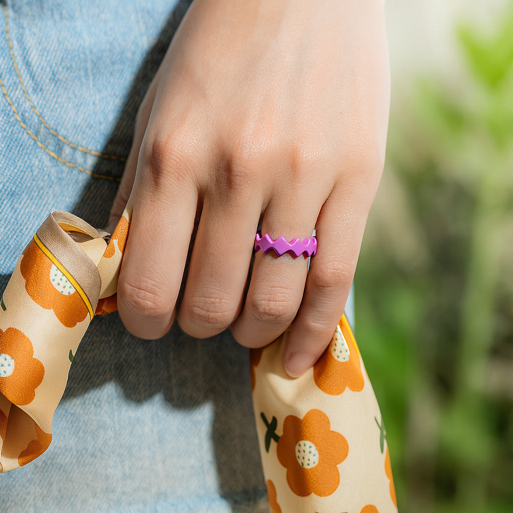 ITGlife® Breathable Love Silicone Ring - Purple