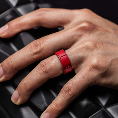 ITGlife® Edge Matrix Silicone Ring - Red