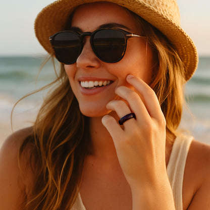 ITGlife® Grace Harmony Silicone Ring – Black Red
