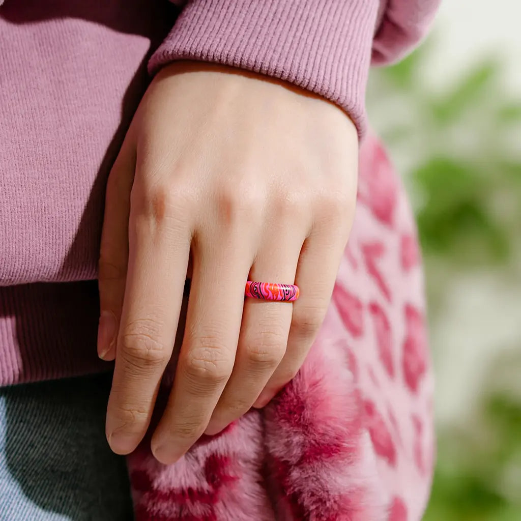 ITGlife® Printed Muse 3-Pack Silicone Rings