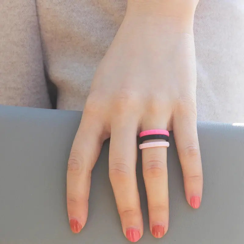 ITGlife® Stackable Diamond 10-Pack Silicone Rings