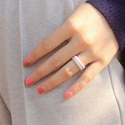 ITGlife® Stackable Diamond 10-Pack Silicone Rings