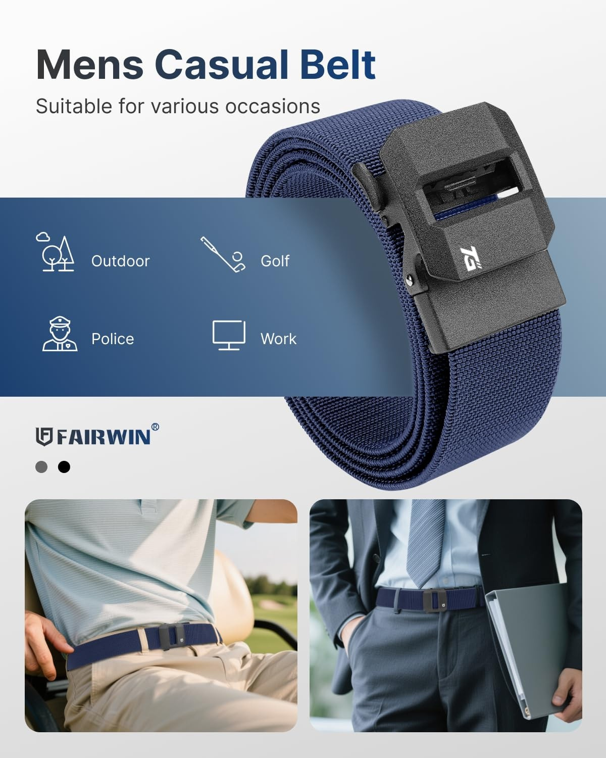 ITGlife® Tactical EDC Nylon Ratchet Belt – Heavy-Duty Military Style, Quick Release