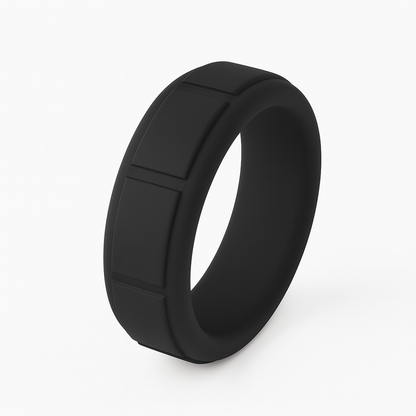 ITGlife® Edge Matrix Silicone Ring - Black