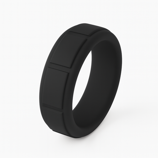 ITGlife® Edge Matrix Silicone Ring - Black