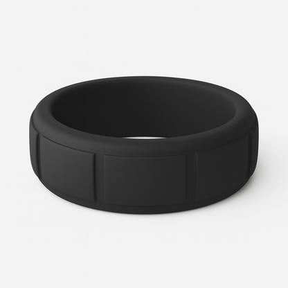 ITGlife® Edge Matrix Silicone Ring - Black