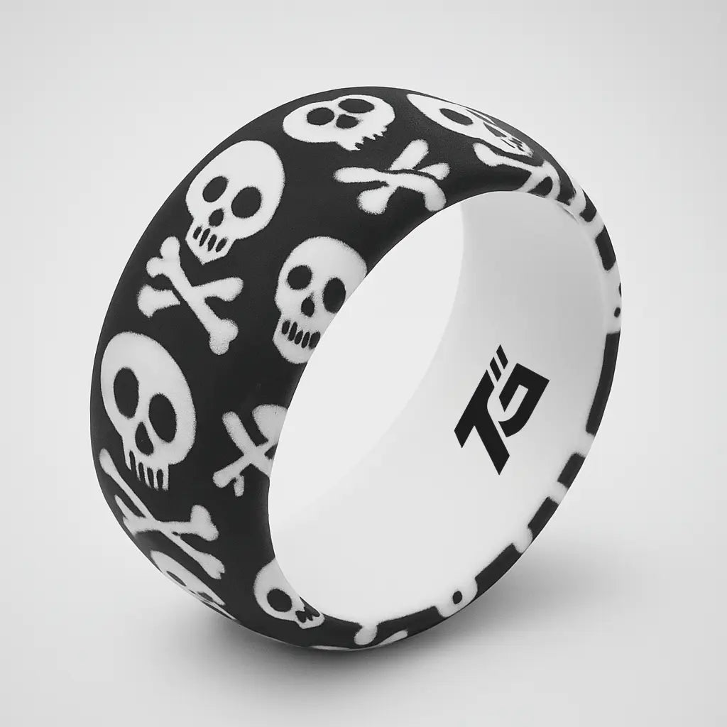 ITGlife® Shadow Edge Skull Lightweight Silicone Ring