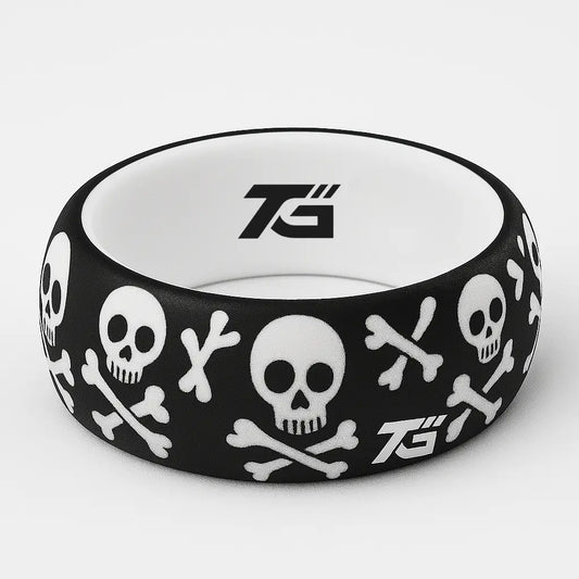 ITGlife® Shadow Edge Skull Lightweight Silicone Ring