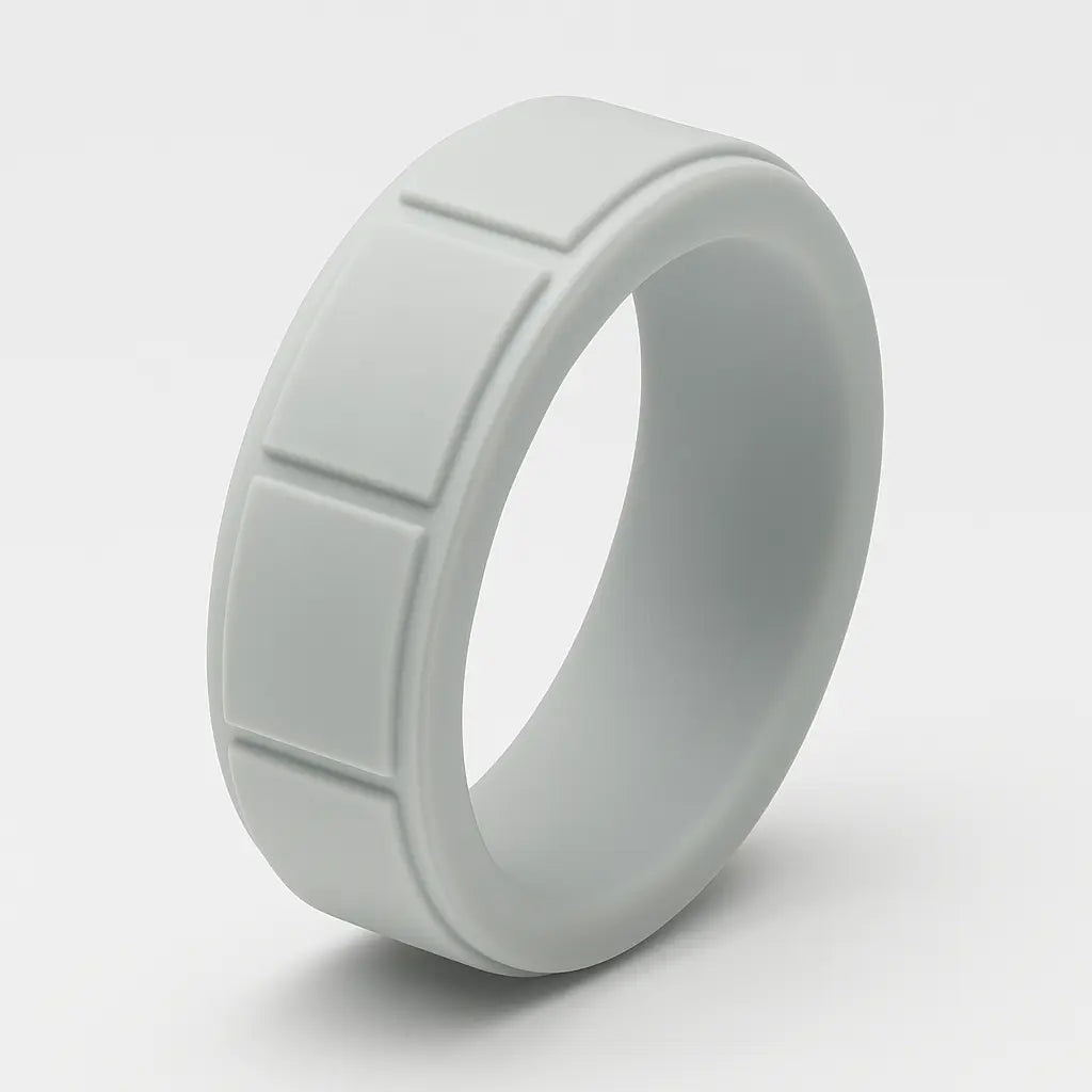 ITGlife® Edge Matrix Silicone Ring - Light Gray