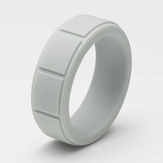 ITGlife® Edge Matrix Silicone Ring - Light Gray