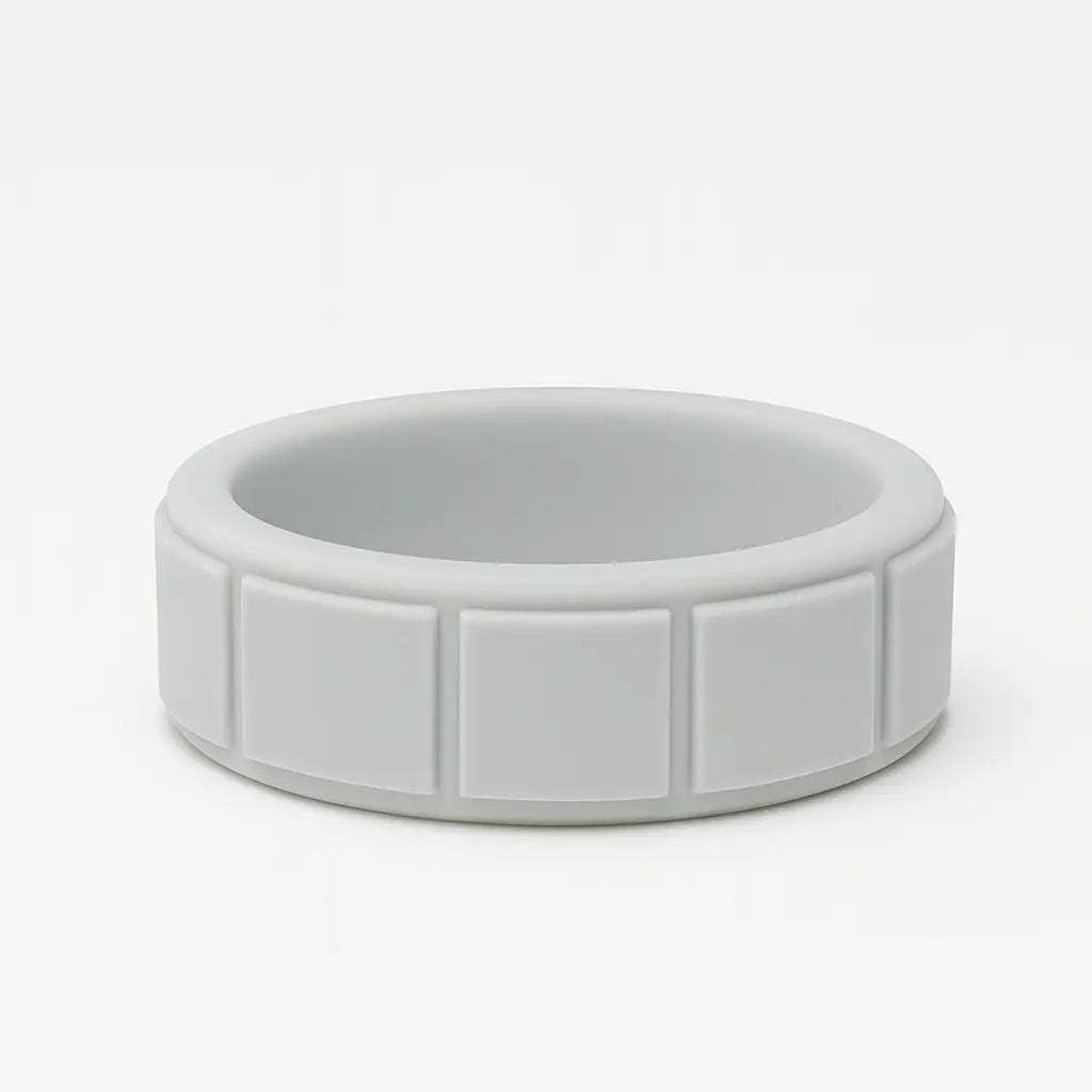 ITGlife® Edge Matrix Silicone Ring - Light Gray