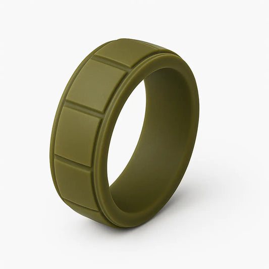 ITGlife® Edge Matrix Silicone Ring - Military Green
