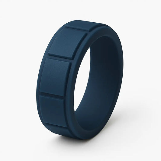 ITGlife® Edge Matrix Silicone Ring - Navy Blue