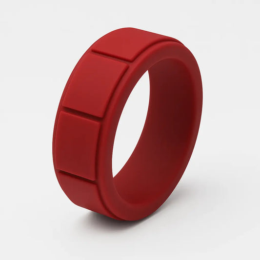 ITGlife® Edge Matrix Silicone Ring - Red