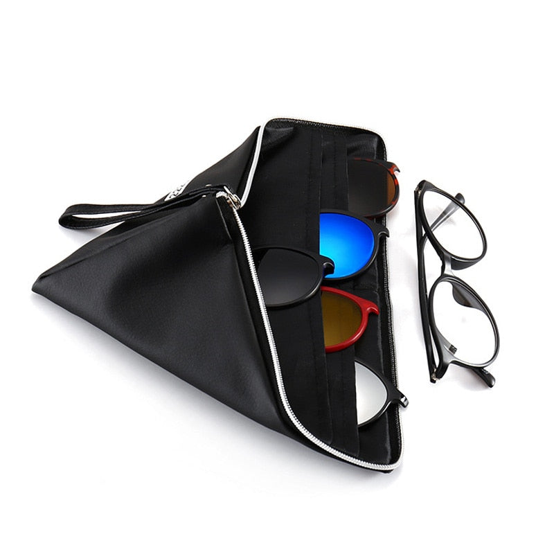 1 Plus 5 Magnetic Sport Retro Sunglasses Set